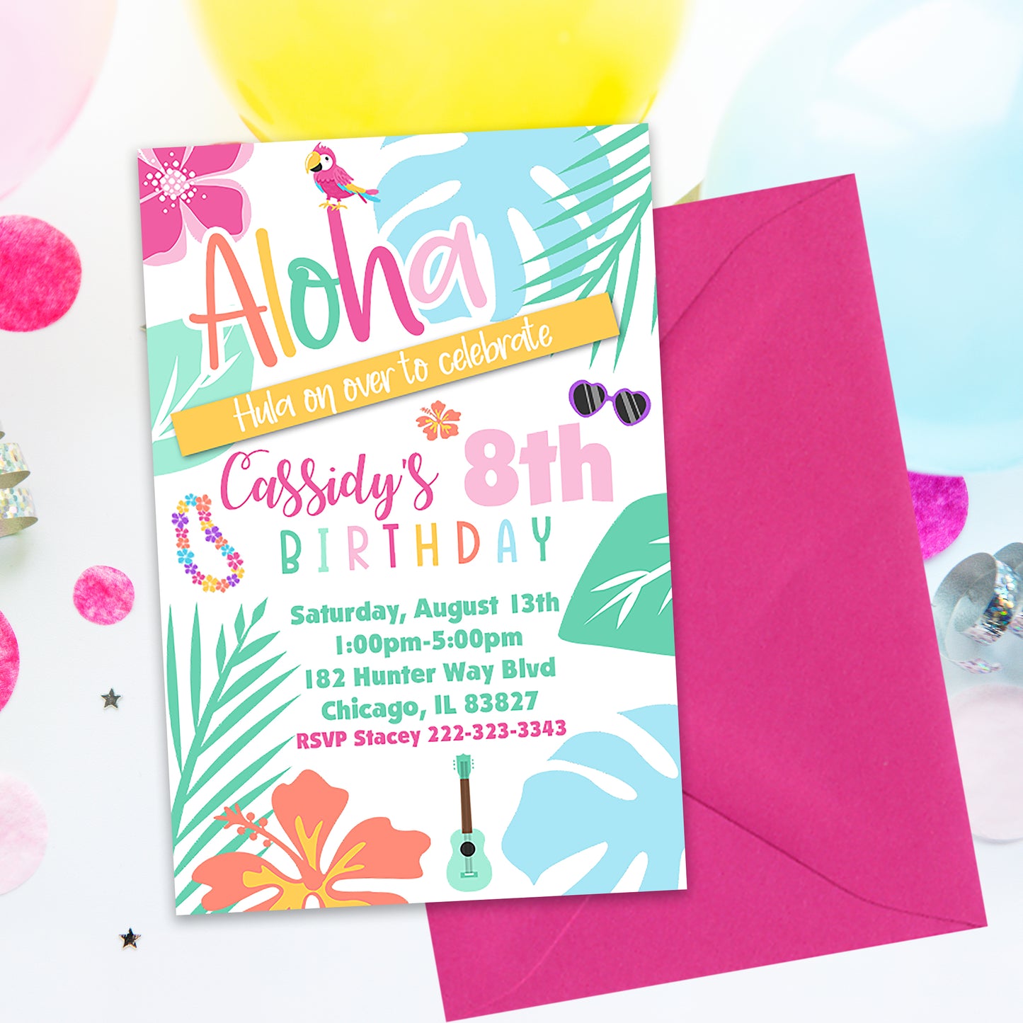 Aloha Party Invitation
