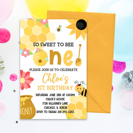 Bumble Bee Party Invitation