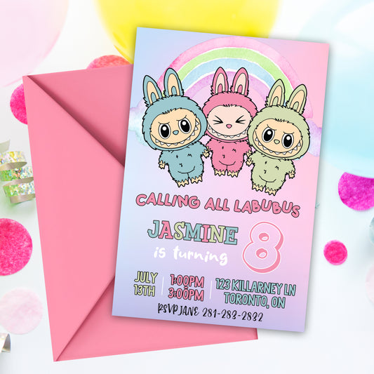 Labubu Party Invite