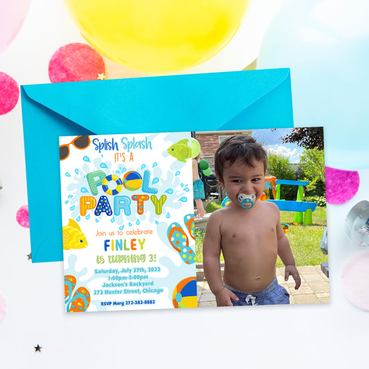 Pool Party Invitation